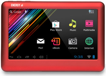  Energy Tablet a4 Ruby Red 4GB