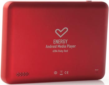  Energy Android Media Player 4GB 6304 Ruby Red